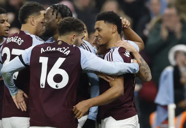 Aston Villa celebrate