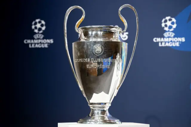 The Champions League trophy