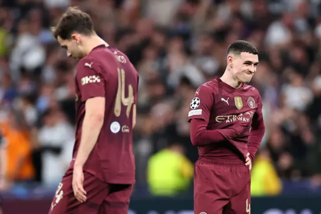 A dejected Phil Foden of Manchester City