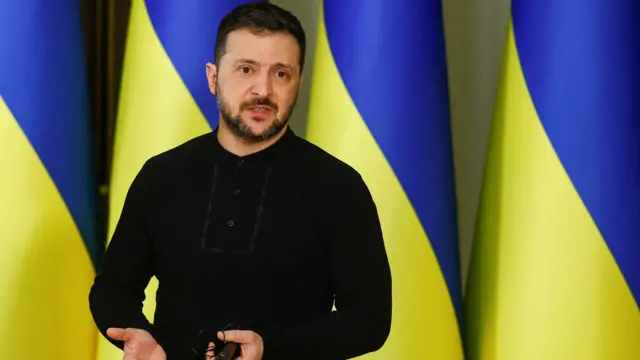 Ukraine's President Volodymyr Zelensky