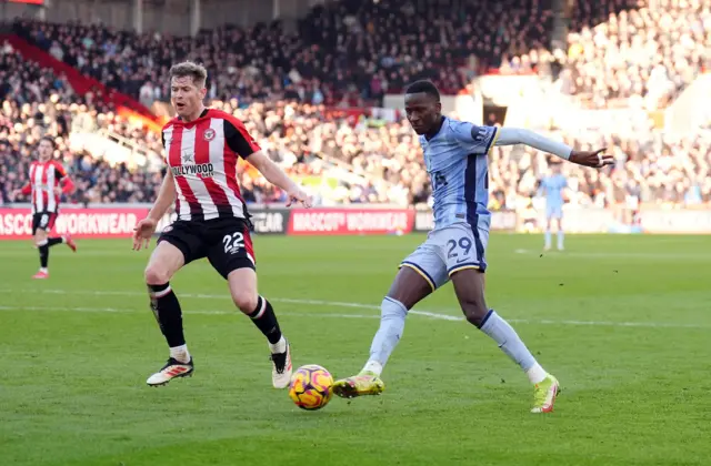 Tottenham Hotspur's Pape Matar Sarr scores their side's second goal of the game
