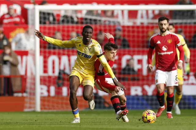 Manchester United's Manuel Ugarte in action