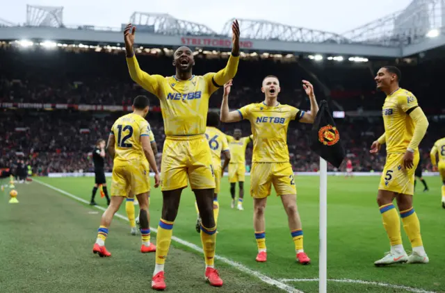 Jean-Philippe Mateta of Crystal Palace celebrates