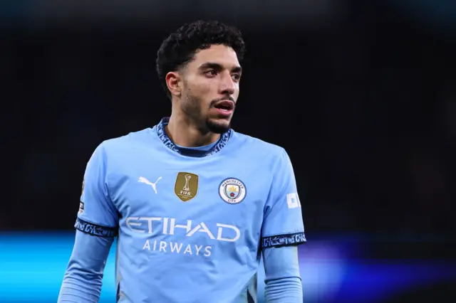 Omar Marmoush of Manchester City during the Premier League match between Manchester City FC and Chelsea FC