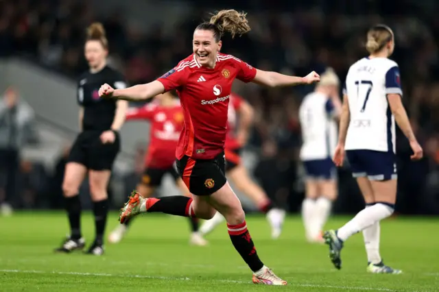 Elisabeth Terland celebrates