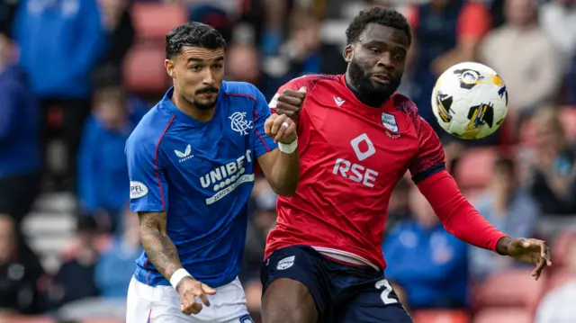 Rangers' Jefte and Ross County's Michee Efete