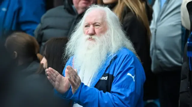 A supporter at Rangers v Ross County