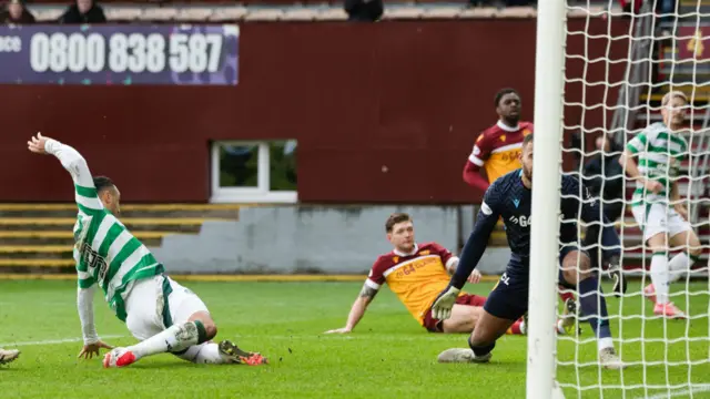 Celtic's Adam Idah scores