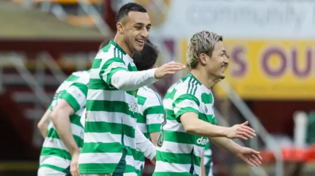 Celtic's Adam Idah and Daizen Maeda