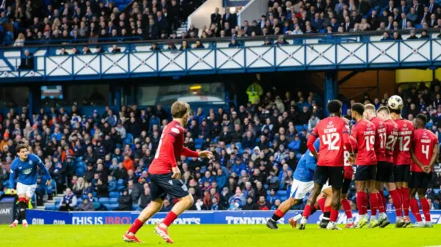 Ianis Hagi scores for Rangers against Ross County