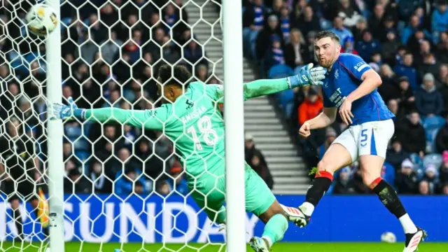 John Souttar scores for Rangers against Ross County