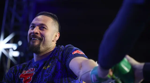 Joseph Parker smiles