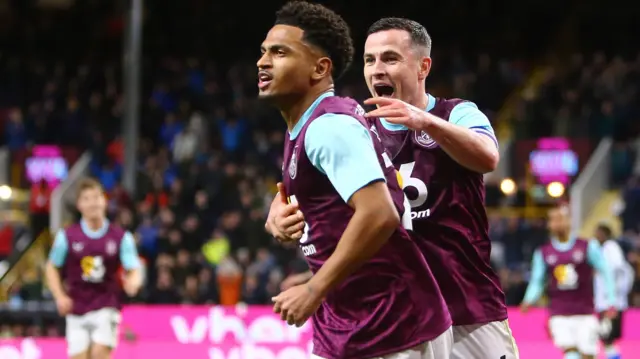 Marcus Edwards celebrates scoring