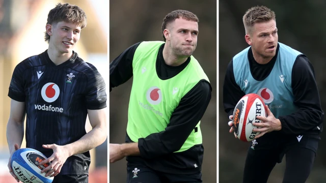 Ellis Mee, Max Llewellyn and Gareth Anscombe