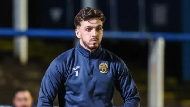 Greenock Morton's Ryan Mullen warms up before a William Hill Championship match between Greenock Morton and Falkirk at Cappielow Park, on February 21, 2025, in Greenock, Scotland. (Photo by Mark Scates / SNS Group)