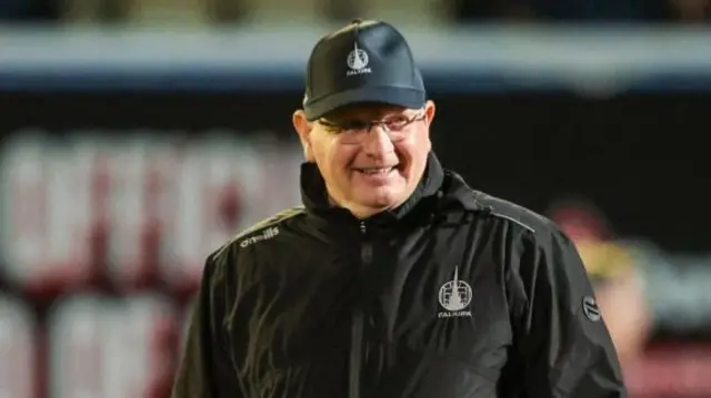 Falkirk Manager John McGlynn before a William Hill Championship match between Greenock Morton and Falkirk at Cappielow Park, on February 21, 2025, in Greenock, Scotland. (Photo by Mark Scates / SNS Group)