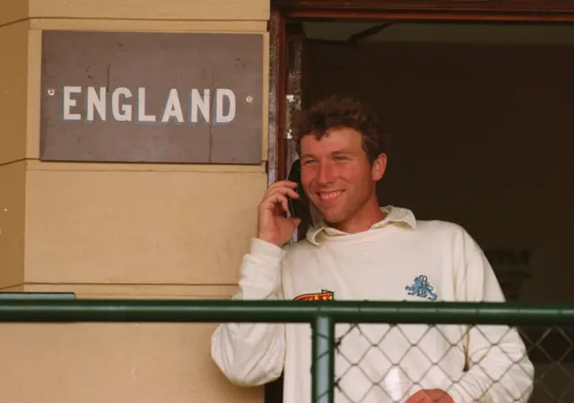 Mike Atherton on the phone