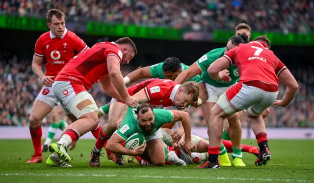 Ireland against Wales in 2024