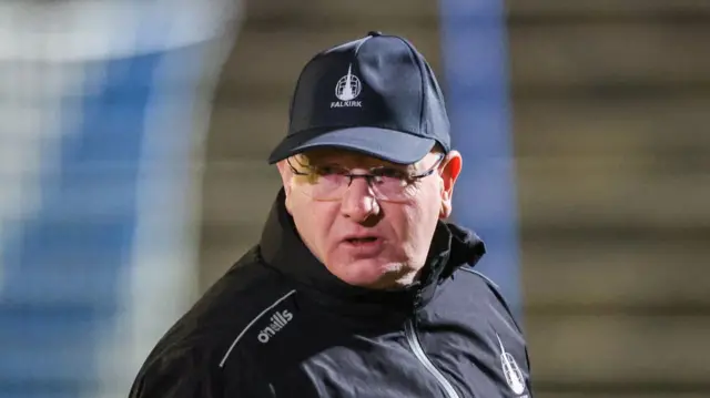 Falkirk Manager John McGlynn before a William Hill Championship match between Greenock Morton and Falkirk at Cappielow Park, on February 21, 2025, in Greenock, Scotland. (Photo by Mark Scates / SNS Group)