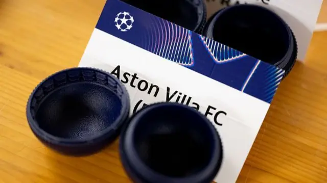 A detailed view of the card of Aston Villa FC