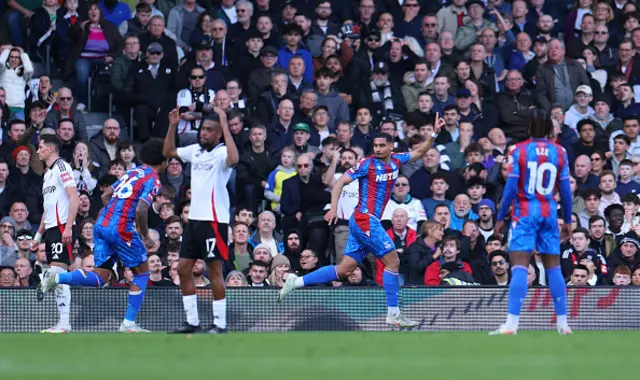 Maxence Lacroix of Crystal Palace celebrates