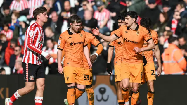 Hull celebrate scoring