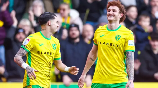 Josh Sargent celebrates scoring