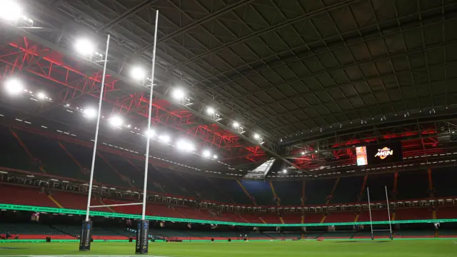 Principality Stadium in Cardiff ahead of kick-off