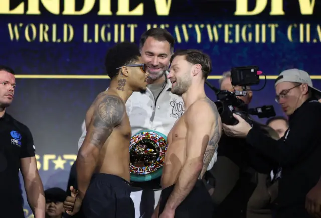 Shakur Stevenson and Josh Padley face-to-face