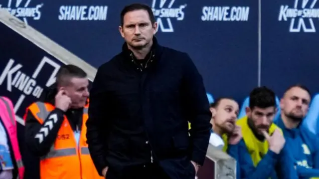 Frank Lampard on the touchline