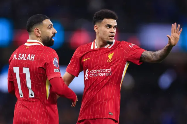 Mo Salah and Luis Diaz