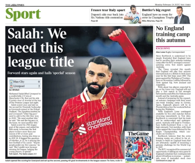 Times back page Feb 24