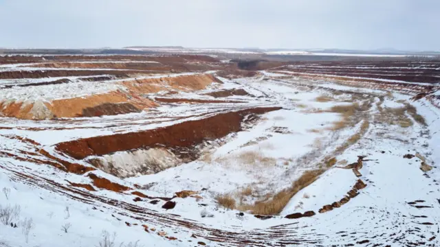 An open-pit mine in Donetsk, Ukraine