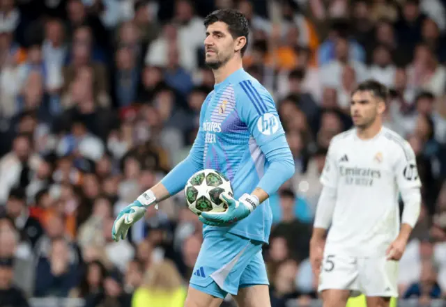 Real Madrid goalkeeper Thibaut Courtois