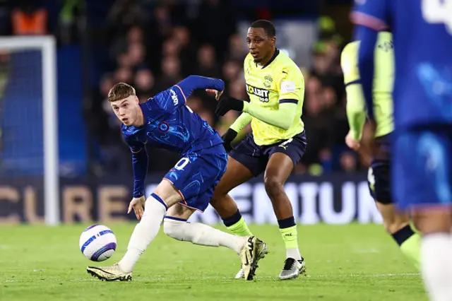 Cole Palmer of Chelsea and Joe Aribo