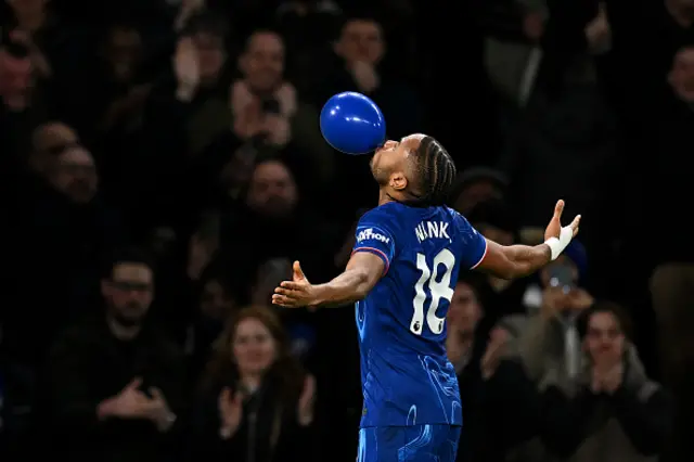 Christopher Nkunku of Chelsea celebrates