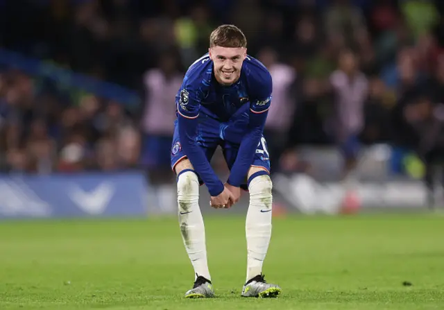 Cole Palmer of Chelsea is seen smiling