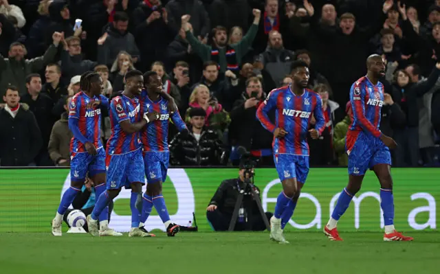 Eddie Nketiah of Crystal Palace celebrates