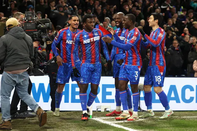 Eddie Nketiah of Crystal Palace celebrates