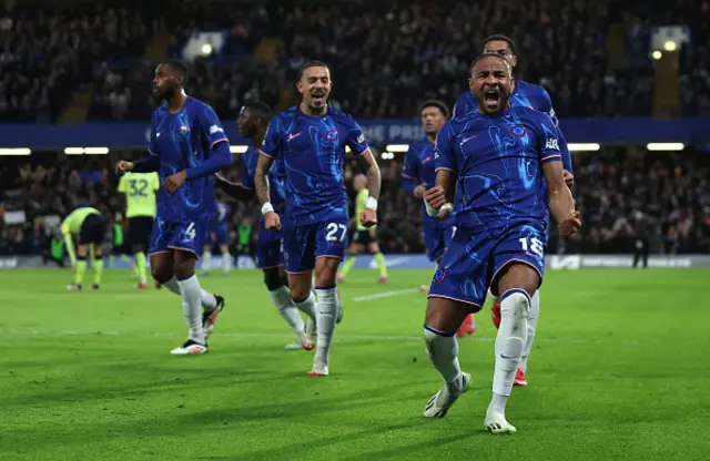 Christopher Nkunku of Chelsea celebrates