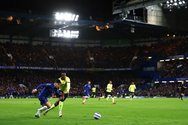 General view inside the stadium as Pedro Neto