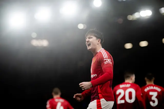 Harry Maguire celebrates