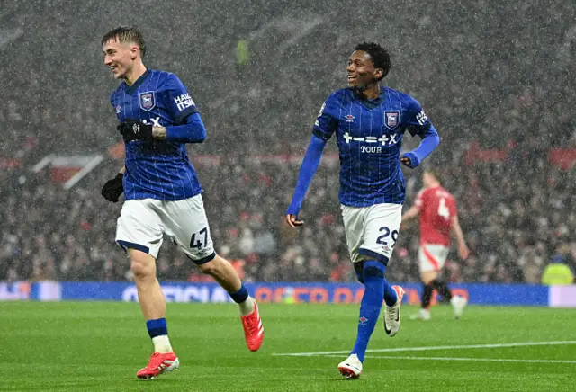 Jaden Philogene of Ipswich Town celebrates