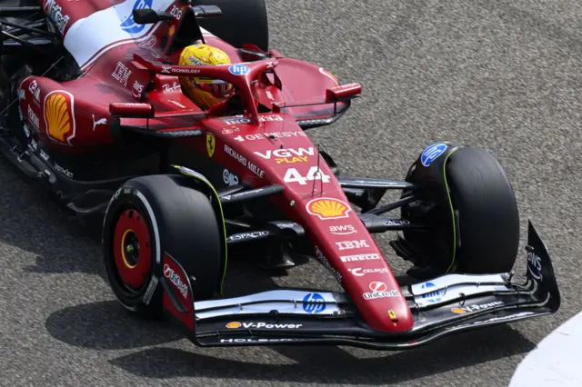 Lewis Hamilton in Ferrari