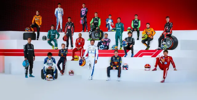 An image of the 2025 driver line-up