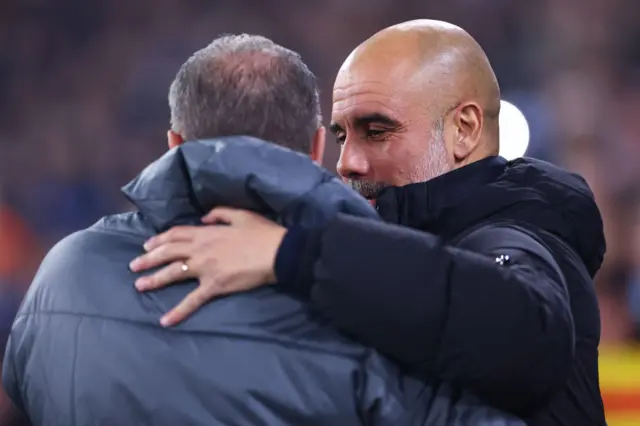 Ange Postecoglou and Pep Guardiola