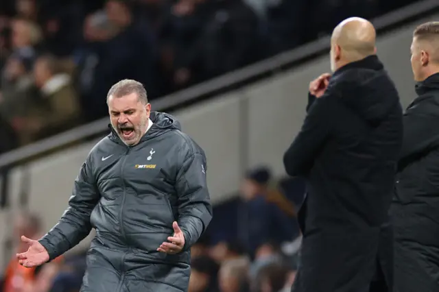 Ange Postecoglou reacts