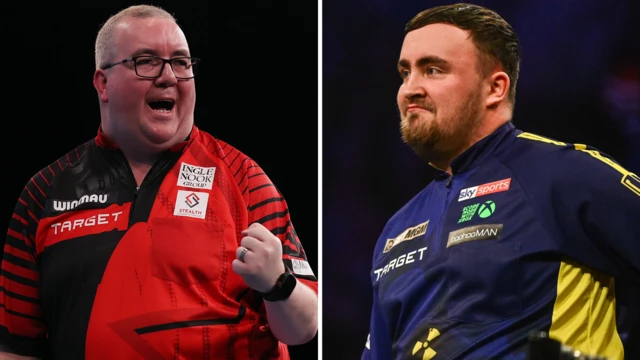 Stephen Bunting v Luke Littler in Premier League Darts