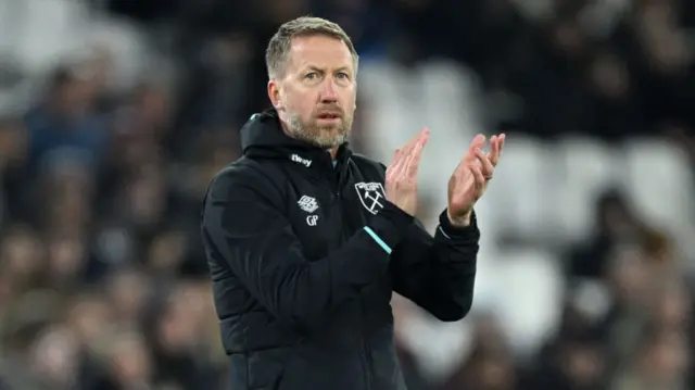 Graham Potter applauds West Ham fans