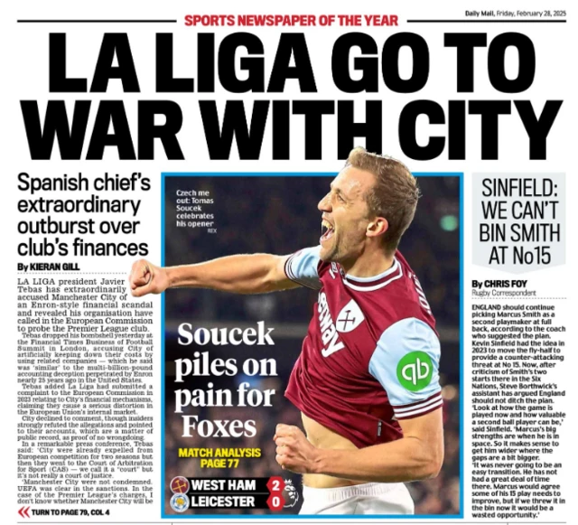 Daily Mail back page